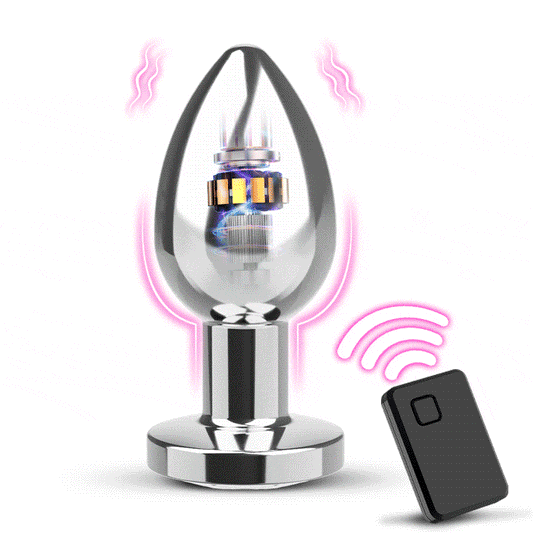 Analvibrator mit Metallgehäuse und 10 Vibrationsmodi für Männer und Frauen