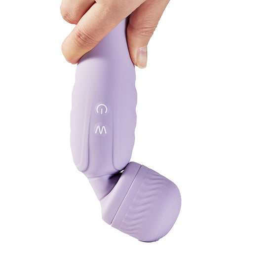 Dual Head AV Stick Klitoris Nippel Vibrator Lila