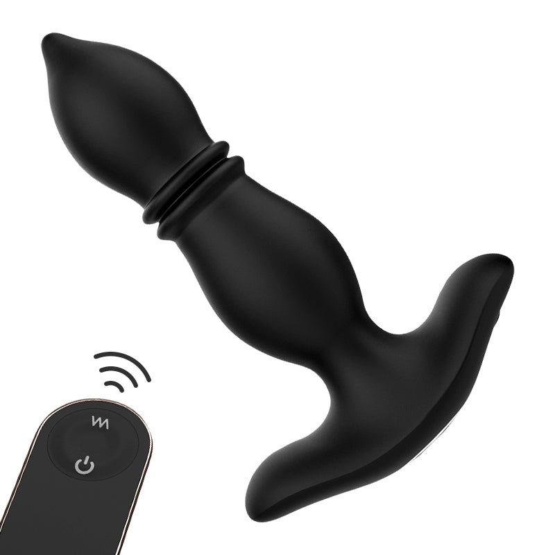 2 IN 1 Prostata Analplug 9 Stomodi 9 Vibrationsmodi 14,5cm Schwarz ACMEJOY-De 2 IN 1 Prostata Analplug 9 Stomodi 9 Vibrationsmodi 14,5cm Schwarz ACMEJOY-De