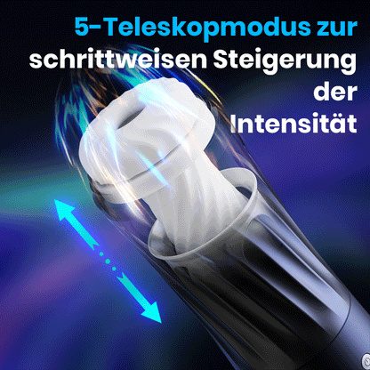 Rocket Cup Masturabtor 3 Rotierend 5 Vibrierend Dehnbar & Heizen