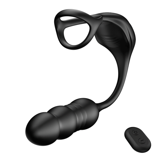 Mikes 9 Vibrations- und Pulsations-Wearable Prostata-Massagegerät mit Cockring