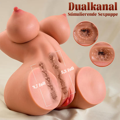 Daniela - Realistischer Latina Torso mit Po – Valentina Morena Weiches Latex Brust- & Hüftdesign
