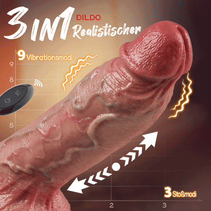 【Ultra-realistischer Dildo】Kimi - 10,8‘‘ x 2,32‘‘ dicker Stoß-Dildo mit handbemalten Adern & naturgetreuer Hautstruktur