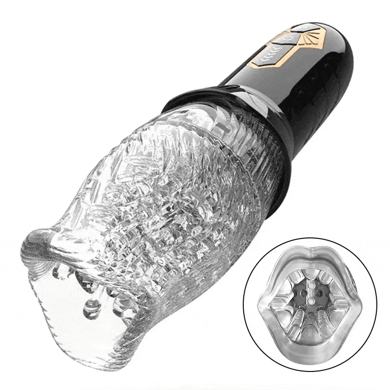 ORKAN 10 Vibration 6 Rotation 2 IN 1 Oralsex Cup Masturbator