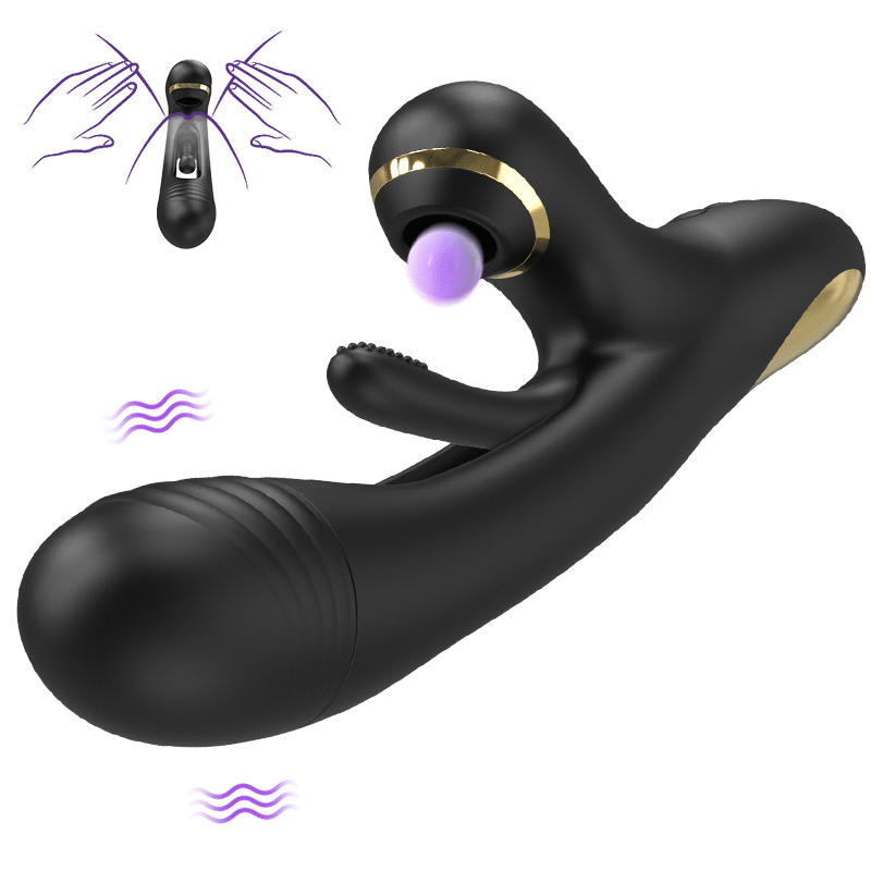 Naraku 3 IN 1 Saugen-Flapping Vibrator G Punkt Klitoral Stimulator mit 7 Modi Massager