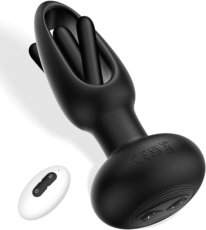 10 Vibrationen kraftvoller Klopfmodus Analplug Prostata-G-Punkt-Stimulation
