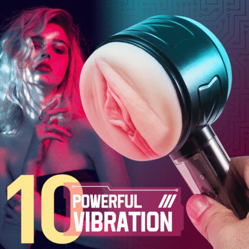 10 Vibration Anal und Vaginal 2 in 1 Handmasturbator