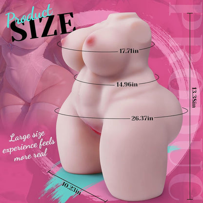 Emma BBW 9,8 Pfund Sexpuppe mit großem Arsch und Brüsten, männliches Sexspielzeug, Liebespuppe
