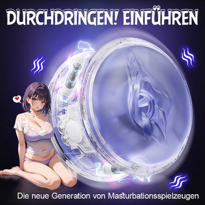 DOIFX-Pocket Girl 5 Vibrationsmodi Vagina + Anus Doppelte Öffnung Männliches Masturbationsgerät