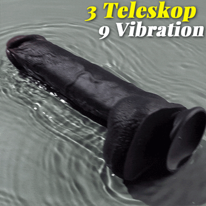 Maurice Großer Dildo mit Stoßvibration und Heizung, braun, für Männer und Frauen