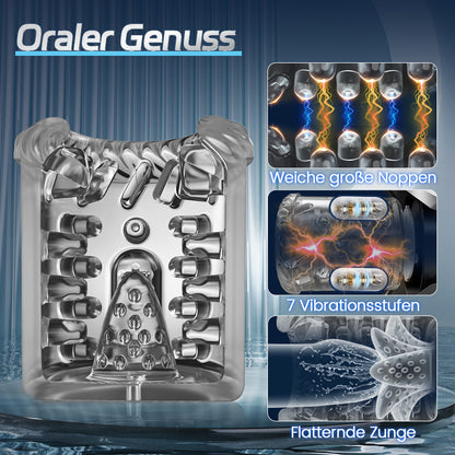 King -100% Wasserdicht 4 IN 1 Automatischer Masturbator für Männer