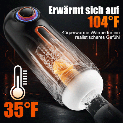 Alien – 6-in-1 Masturbator mit Stoßbewegung, Vibration & Wärmefunktion, Blowjob-Gefühl mit 4 Saugmodi