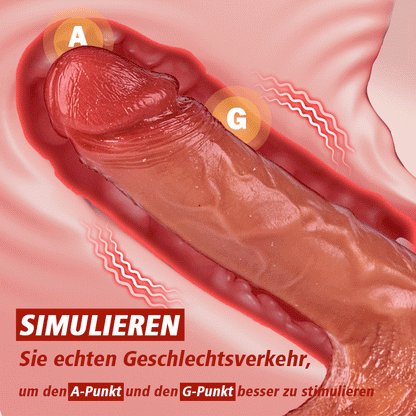 Realistischer Penis mit simulierter Ejakulation, 10-Frequenz-Vibration ACMEJOY-De Realistischer Penis mit simulierter Ejakulation, 10-Frequenz-Vibration ACMEJOY-De