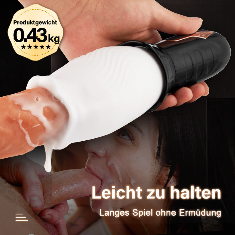 TORNADO 10 Vibration 6 Rotation 2 IN 1 Oralsex Cup Masturbator