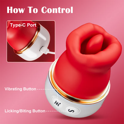 Cherry - Zungenleckvibrator zur Stimulation der Klitoris und Brustwarzen