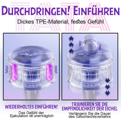 DOIFX-Pocket Girl 5 Vibrationsmodi Vagina + Anus Doppelte Öffnung Männliches Masturbationsgerät