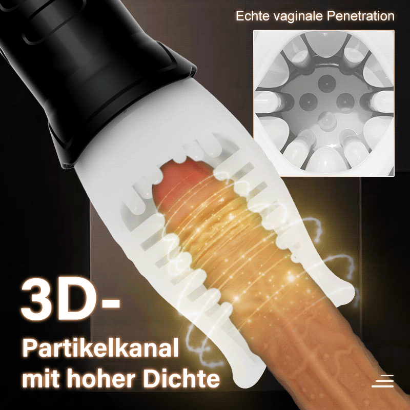 TORNADO 10 Vibration 6 Rotation 2 IN 1 Oralsex Cup Masturbator