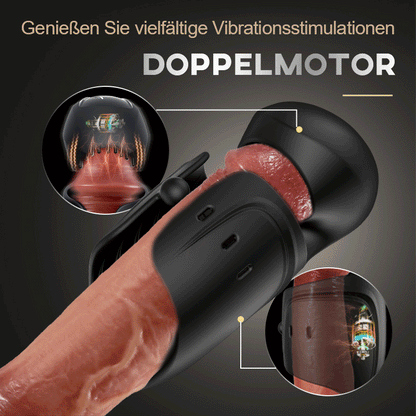 ACMEJOY Automatisch verstellbare Schnalle 10 Vibrationsmodi Masturbationsbecher