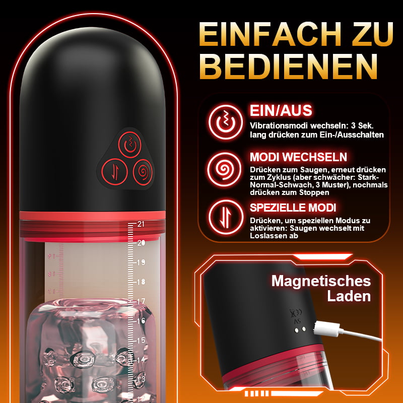 S-HANDE - 2 IN1 9 Vibration 3 Saugmodi Penispumpe S-HANDE ACMEJOY-De S-HANDE - 2 IN1 9 Vibration 3 Saugmodi Penispumpe S-HANDE ACMEJOY-De