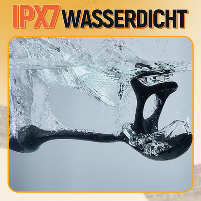 【Free  lub!】Zenith - Anal Plug kugelförmiger Vibrationsstimulator mit Penisringe