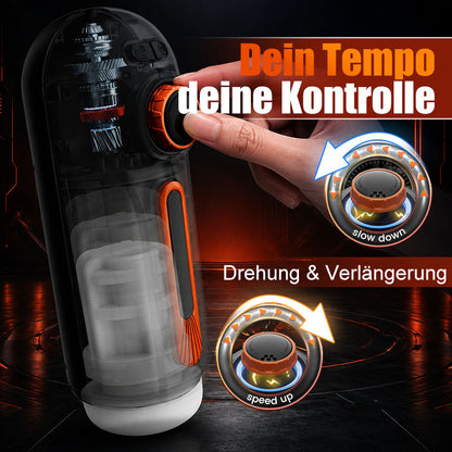 Alien – 6-in-1 Masturbator mit Stoßbewegung, Vibration & Wärmefunktion, Blowjob-Gefühl mit 4 Saugmodi