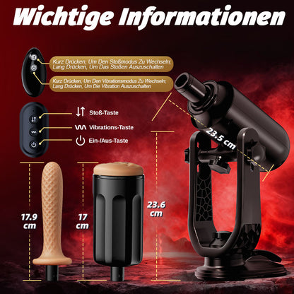 ThrustMax - Freihändig nutzbarer Vollautomatischer Masturbationsbecher (mit Ständer)