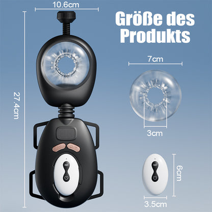 【Versand am 15. Juli】AssistPro-Freihändig! 9 Stretch 9 Vibrationsgürtel Wearable Masturbator