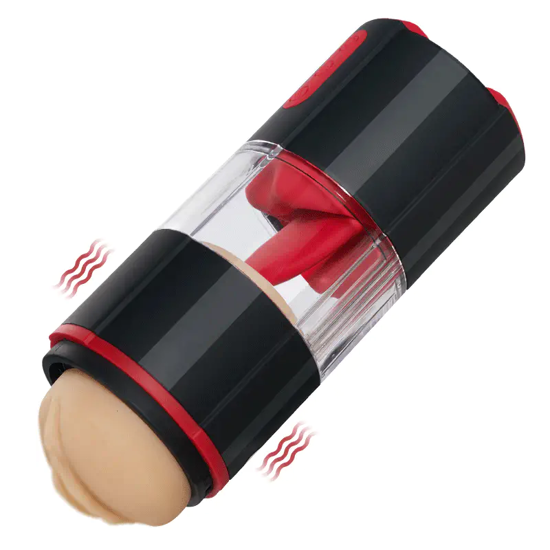 Zungenleckmeister Blowjob Cup Masturbator 7 Zungenlecken Vibration GALAKU