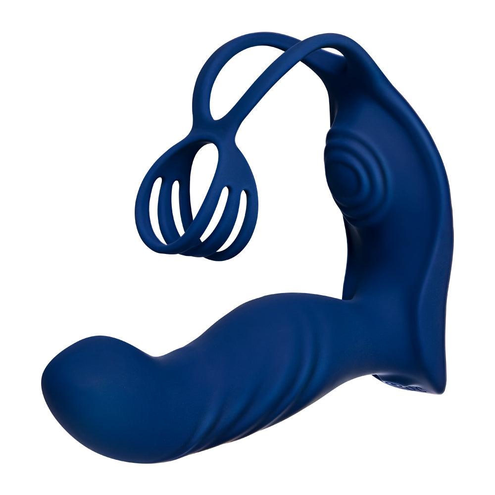 Prostata-Massagegerät mit 10 Vibrationen und 10 Schnallen Länge 13,6 cm