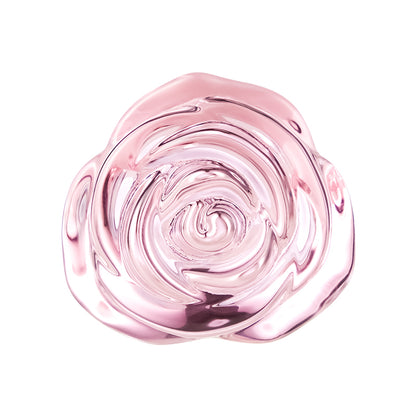 Rosy Rose Base Glass Analplug Rosa