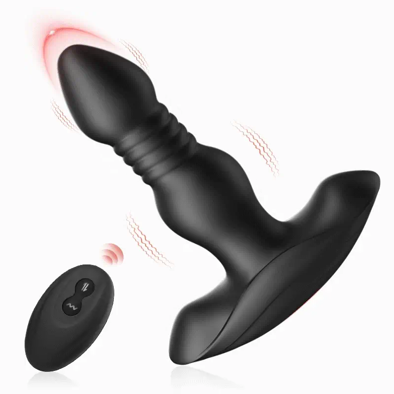 Stoß 1,5CM Prostata Analvibratoren 3 Stoßmodi 10 Vibrationsmodi Aaron