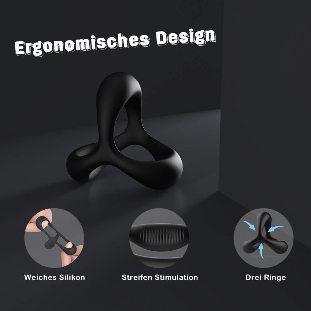 Ava - Penisringe drei Ringe Schwarz Hrter Lnger Grer S-HANDE ACMEJOY-De Ava - Penisringe drei Ringe Schwarz Hrter Lnger Grer S-HANDE ACMEJOY-De