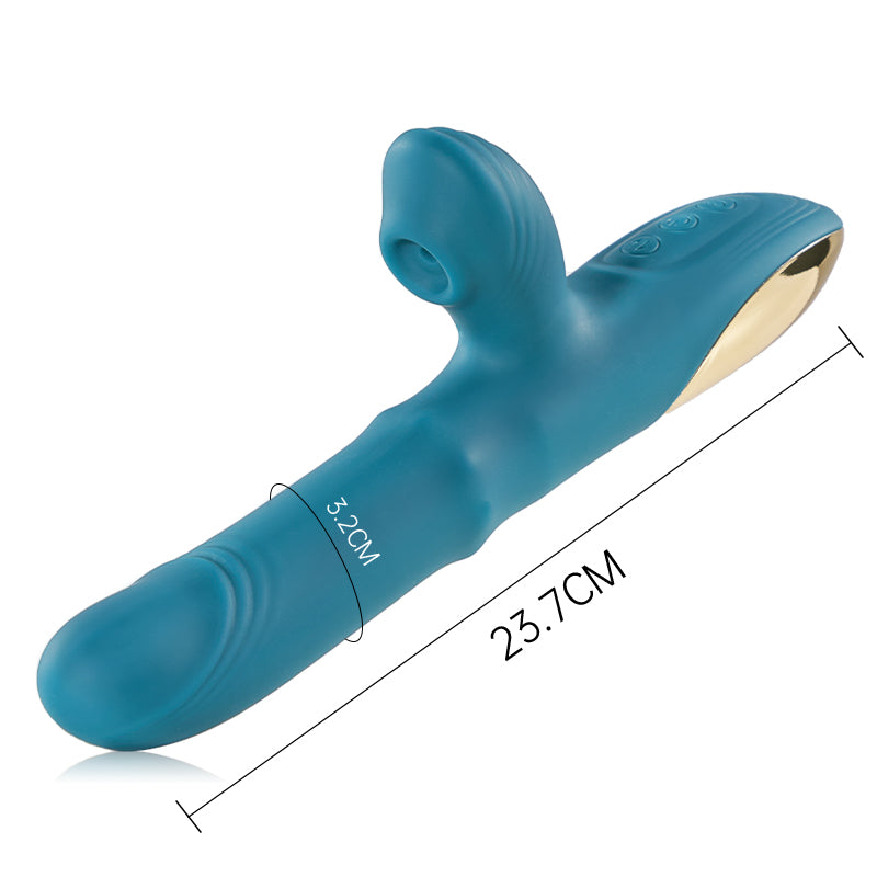 Vollautomatischer Vibrator 7 Saugen 7 Teleskopische G-Punkt Klitoris Anus Stimulation