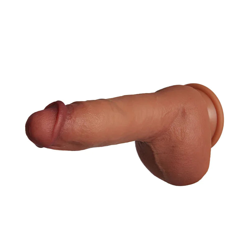 Realistischer Dildo mit pralle Hoden 3,5 cm