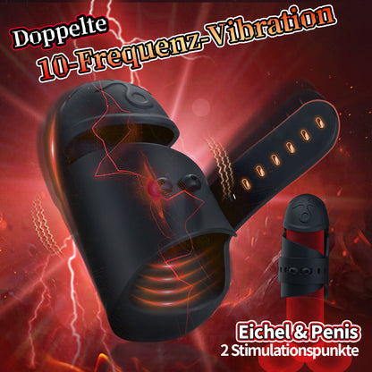 Elektrische Penis Trainer mit 10 Frequenzen Doppelvibration