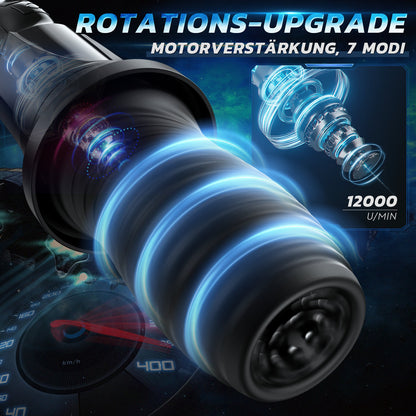 DARK LORD 7 Rotation 10 Vibrationen 360° Rotation Masturbation Cup