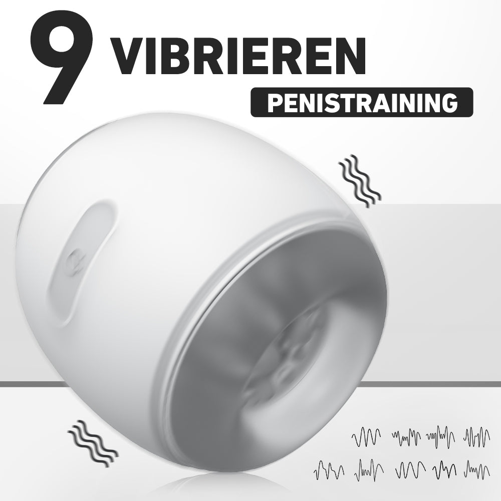 9  Vibrieren Doppelkopf Masturbator Cup mit engen Kanal