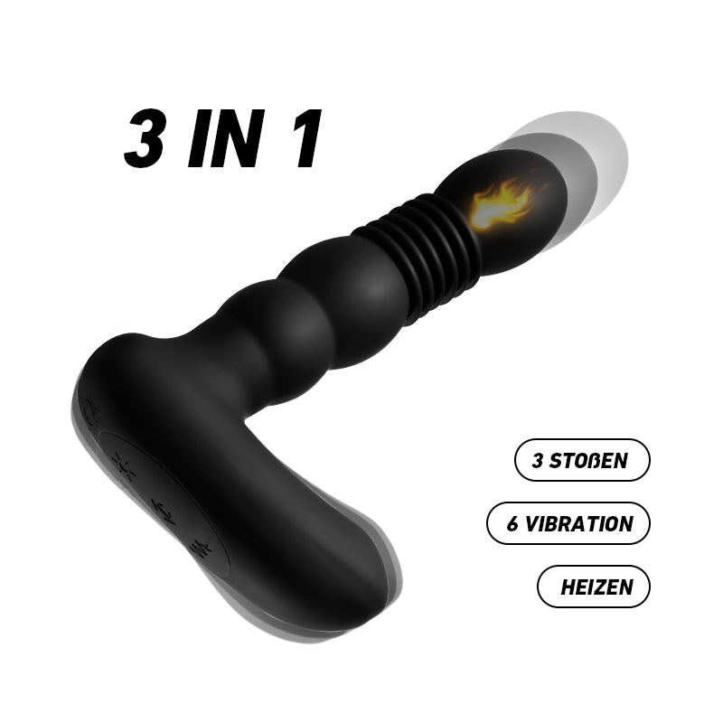 【HOT】Prostata König 3 IN 1 6 Vibration 3 Stoßen Heizen Prostata Vibrator