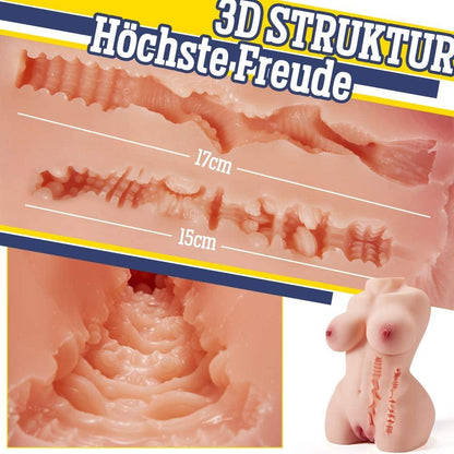 5,5KG Liebespuppe Realistischer Masturbator mit 3D Vagina und Anal - ACMEJOY