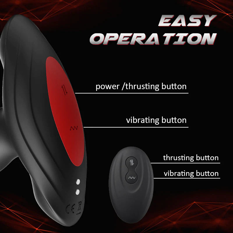 Stoß 1,5CM Prostata Analvibratoren 3 Stoßmodi 10 Vibrationsmodi Aaron