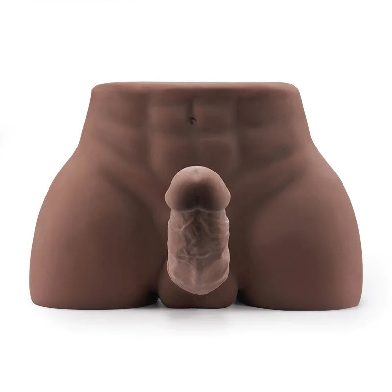 3,9 KG Hunky Unisex Male Realistic Butt mit biegbarem Penis-Analeingang