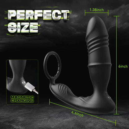 【HOT】Murphy 9 Stoßen 9 Vibrieren APP Prostata-Massagegerät
