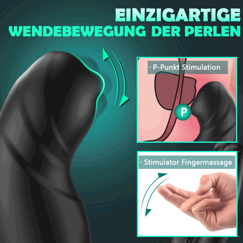 Rainstorm Beads Massage P-Punkt 9 Vibrierendes Prostata-Spielzeug